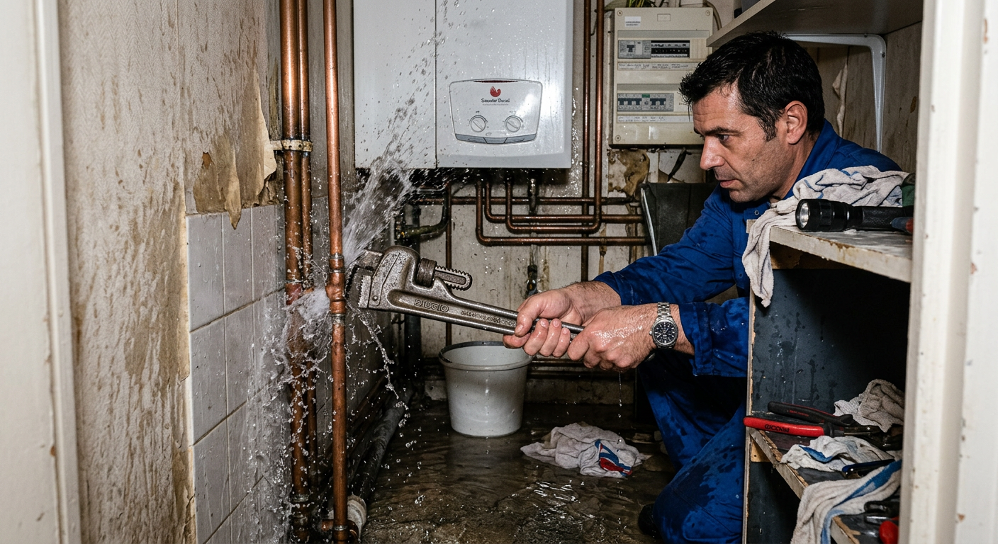 Réparation urgente fuite d'eau sur tuyauterie cuivre à Bordeaux